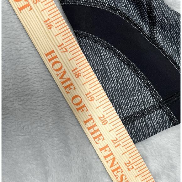 Lululemon Run Inspire Crop II Sz 6 Savasana Burlap Luxtreme Leggings Monochrome - Picture 13 of 13